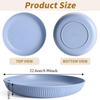8PCS 9 in Camping Plate Unbreakable Snack Dish Household Fruit Plate  Adult