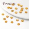 18K Gold Plated Bead Cap 6mm,Caps For Bracelets Bead Spacers,Jewelry Making Supplies DIY Beading Accessories