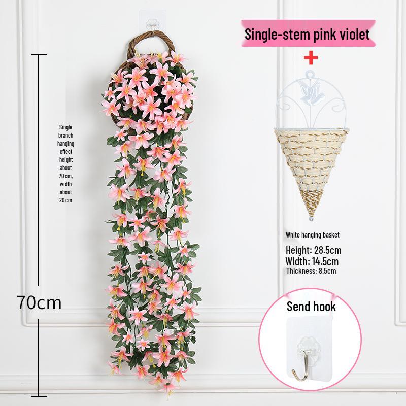 Artificial Rose Vine Wall Hanging for Living Room Decoration