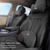CTCE1 Car Seat Safety Headrest Pad Auto Emblem Neck Pillow For BMW M E46 E90 E60 G30 G32 G01 G02 G05 G06 G07 G26 G16 X3 E92 Sticker
