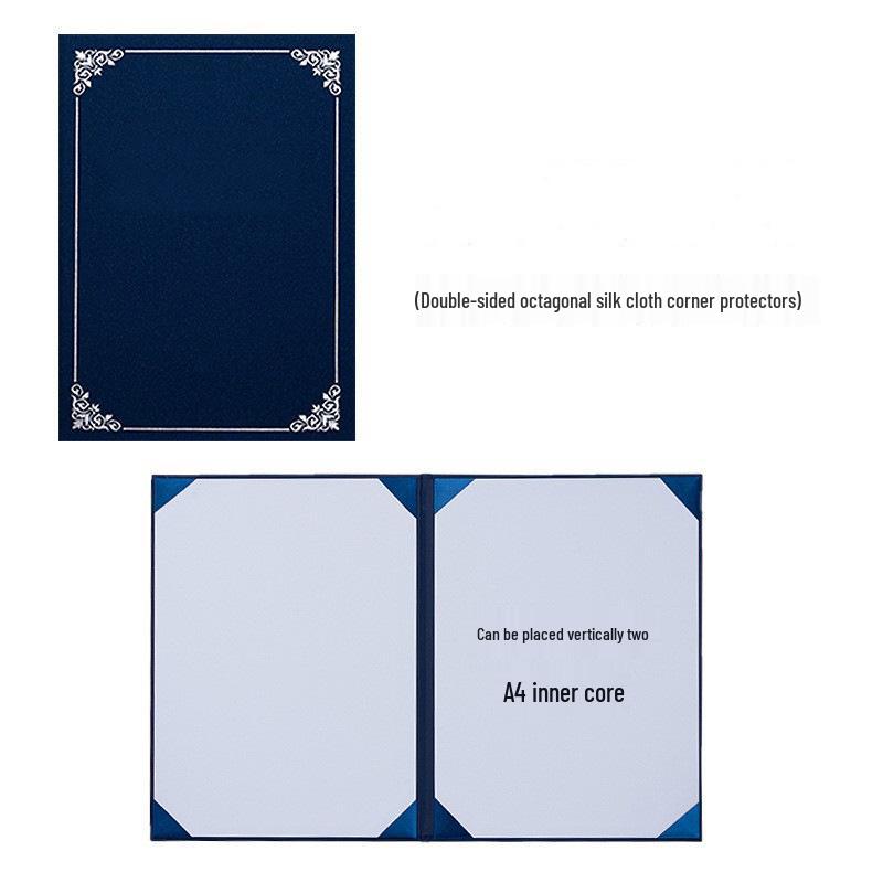 Cross-border Pearlescent Hardcover Blank Award Certificate Cover - High-grade Protective Customizable Shell