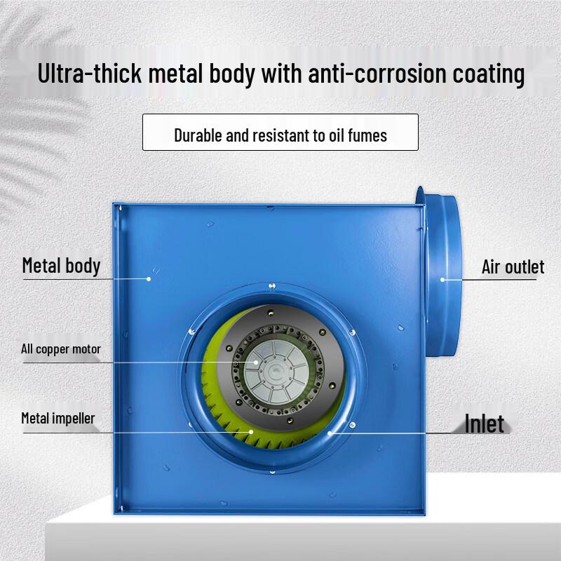 Jinglian High-Power External Rotor Duct Fan CN plug (adapter included)