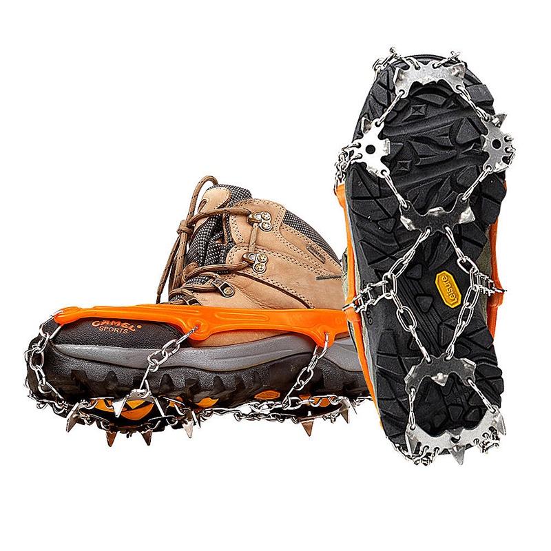 Ice Teeth 18 Snow Crampons Antislip Climbing Gripper Shoe Covers Cleats Spike