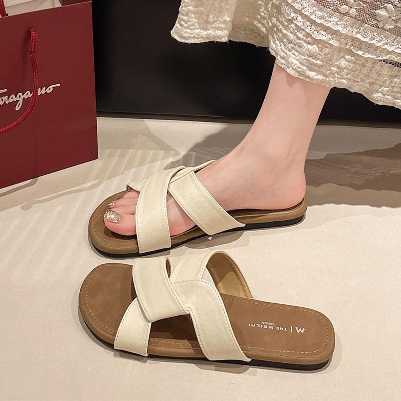 Fashion Female Shoes Slippers Flat Luxury Slides 2025 Designer Silver Fashion Shoes Woman's Slippers Luxury Slides 2025 Designer Silver