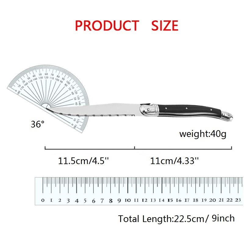 4-10 ks 9'' steakový nůž Laguiole, černé příbory, večeře, nože, vidličky, nerezové nádobí, restaurace, bar, kuchyňské nádobí