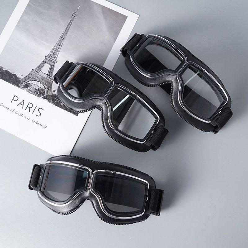 Retro Harley Motorcycle Windproof Riding Goggles and Helmet Glasses for Off-road