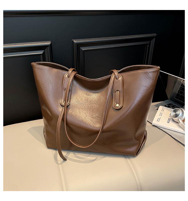 2025 Fashionable Minimalist Tote Bag - Large Capacity, Versatile Shoulder Bag for Women's Casual and Daily Commute