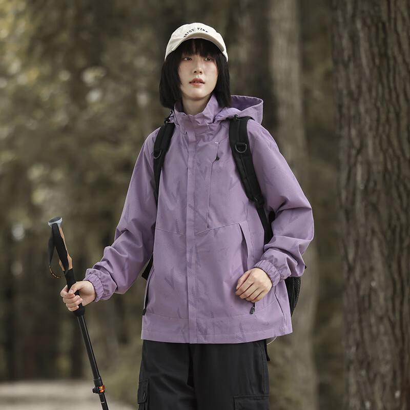 Женская повседневная ветровка с капюшоном OLOMM MiteFly для активного отдыха M-4XL