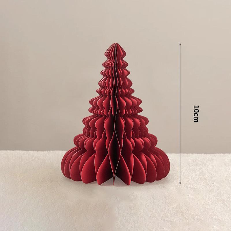 2026 Christmas Tree Honeycomb Ball 3D Folding Christmas Tree Ornament Desktop Decoration  for Xmas Navidad Happy New Year Decor