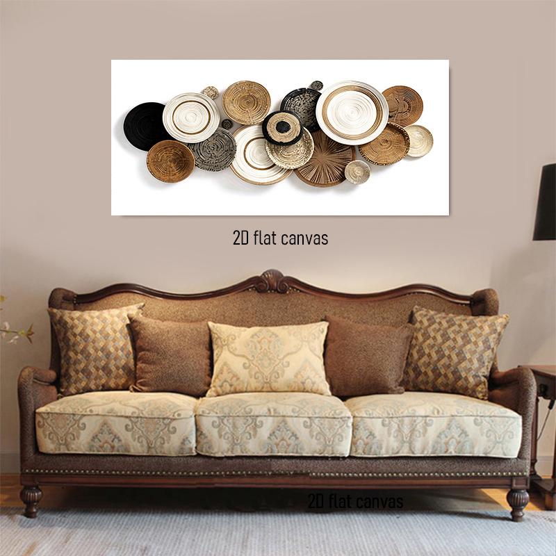 

1pcs Modern Simple 3D Weaving Decoration Painting Living Room Entrance Sofa Background Wall Creative Art Pendant Nordic Style Ha (as the picture,50x100cm No Frame)