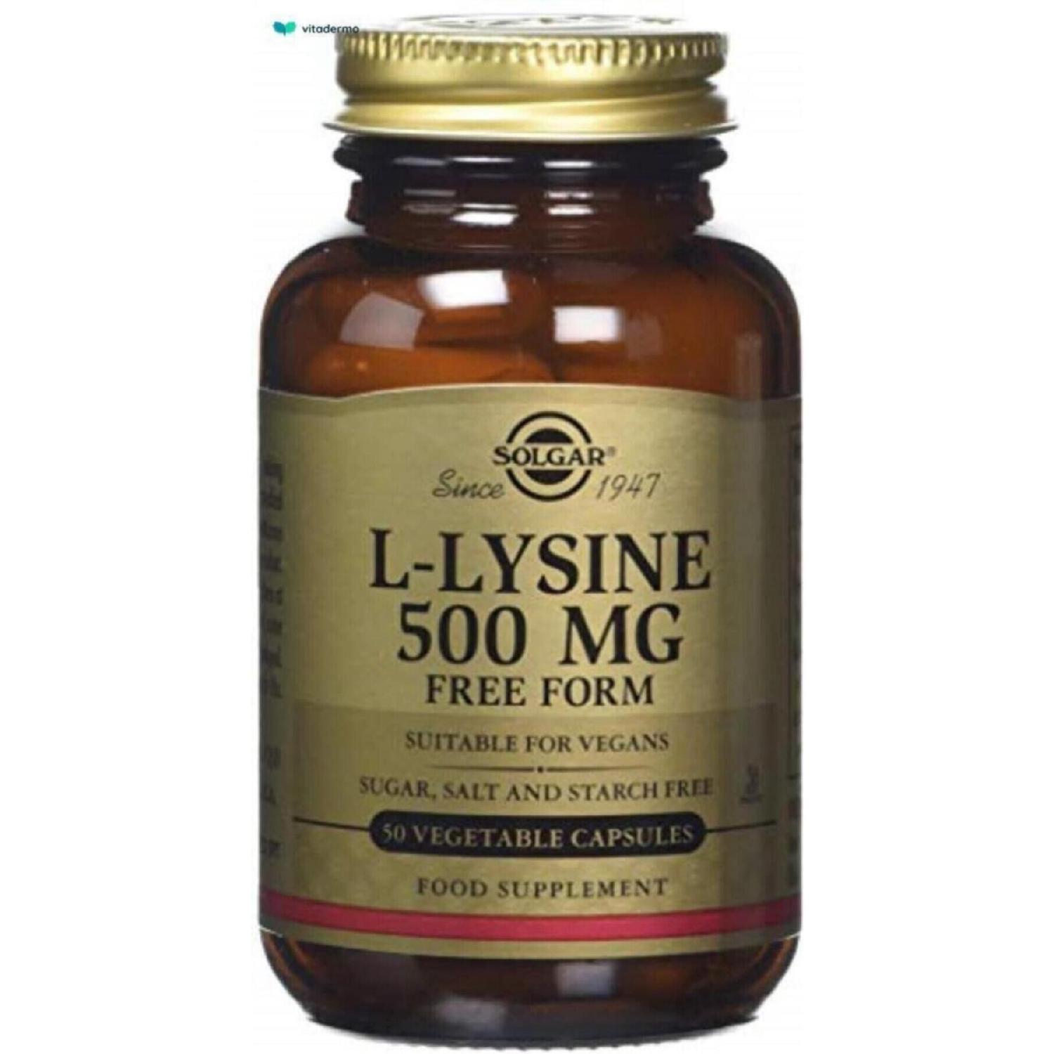 

L-lysine 500 Mg 50 Capsules
