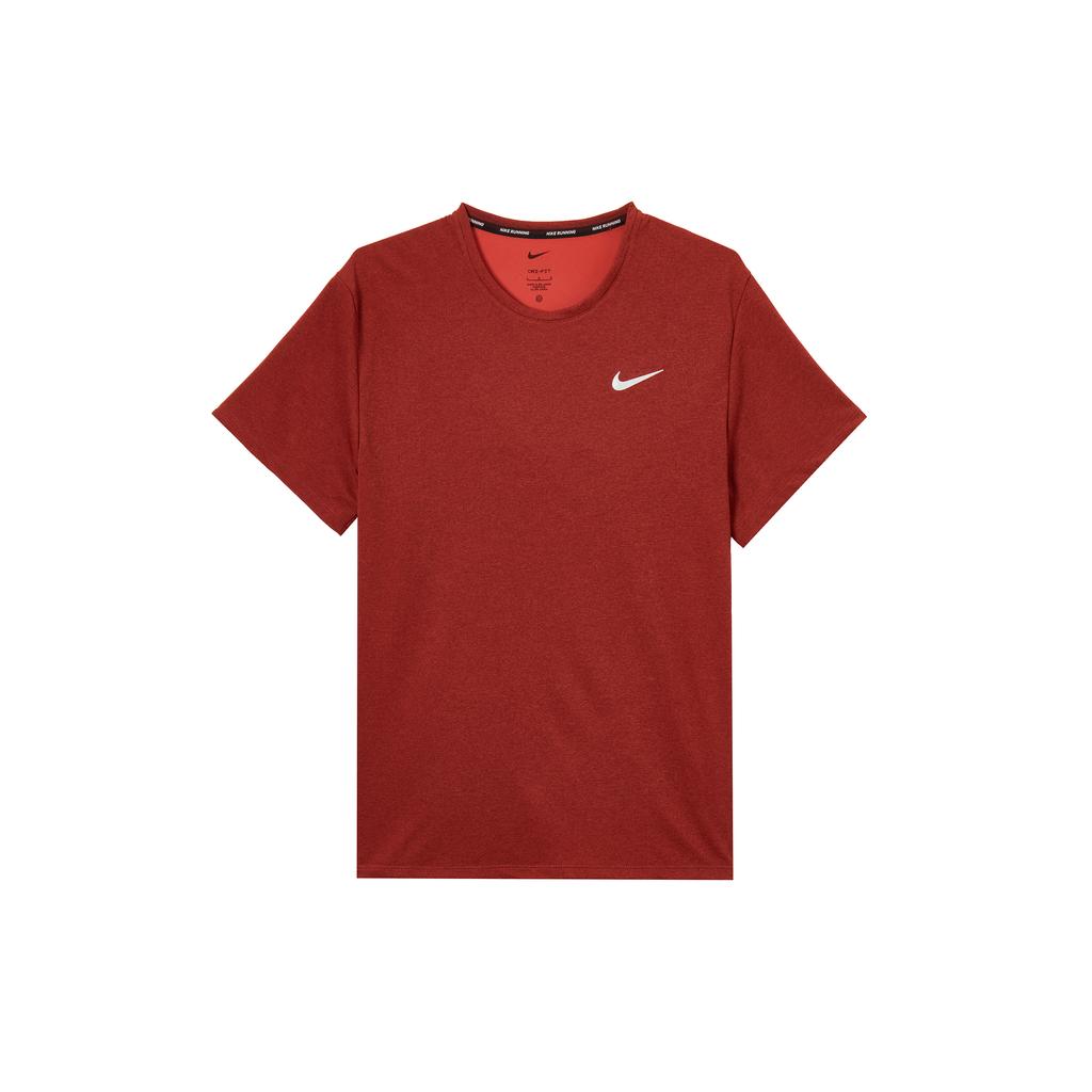 Nike Dri Fit T Shirts Unisex Red Crew Neck Moderate DV9316-677