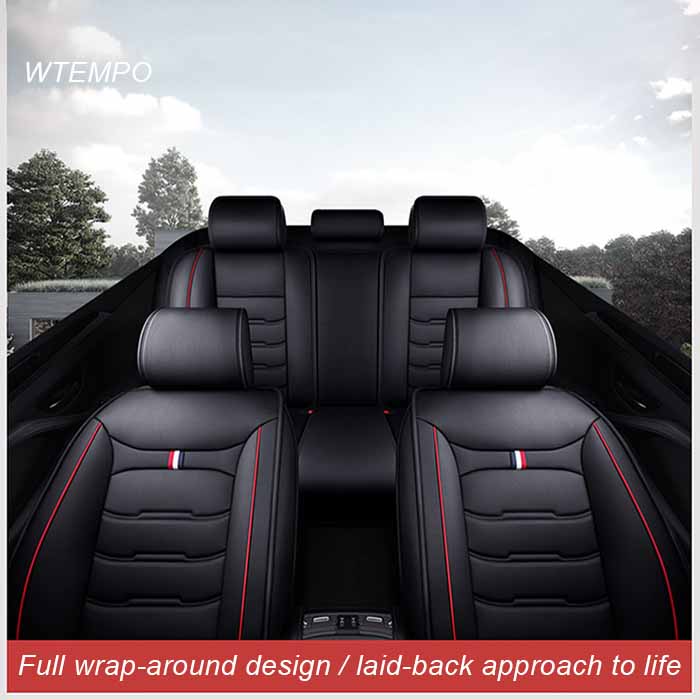 Poduszka na fotel samochodowy z pełnym otoczeniem Skórzana poduszka Cztery pory roku Uniwersalny pokrowiec na fotel samochodowy Oddychający Pełny pakiet Pokrowiec na siedzenie