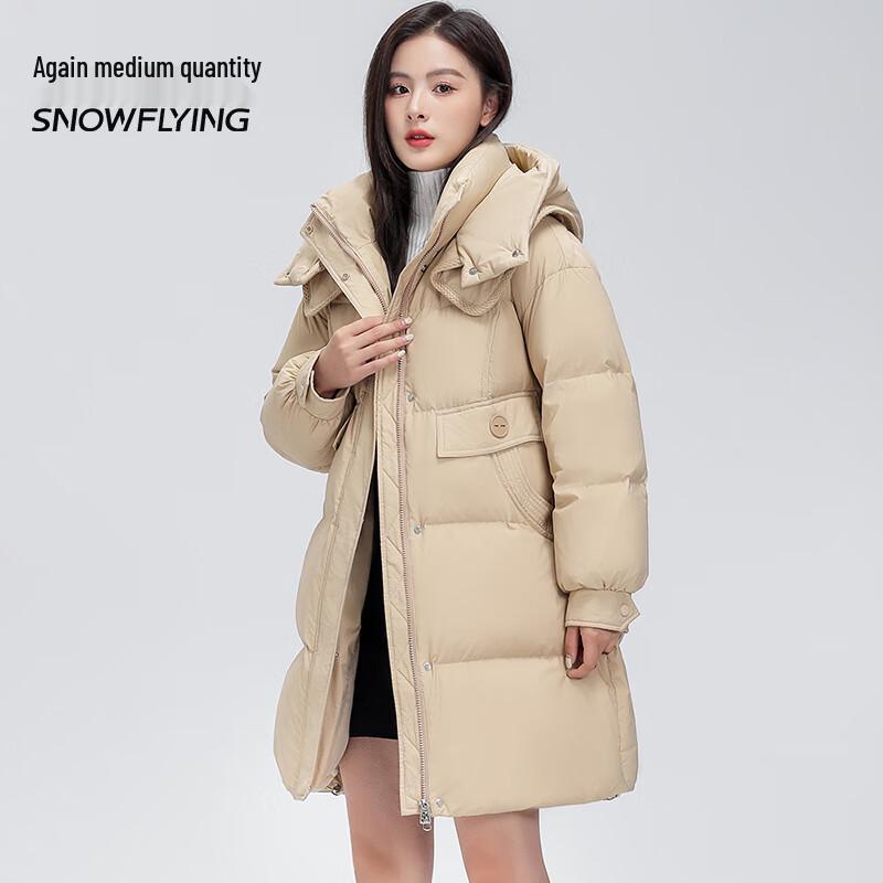 

Xuezongfei Женская модная пуховая куртка с капюшоном XS (155/80A)