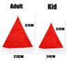 Christmas Santa Hats Soft Non-Woven Material Fluffy White Pom Pom For Xmas Parties Holiday Gatherings