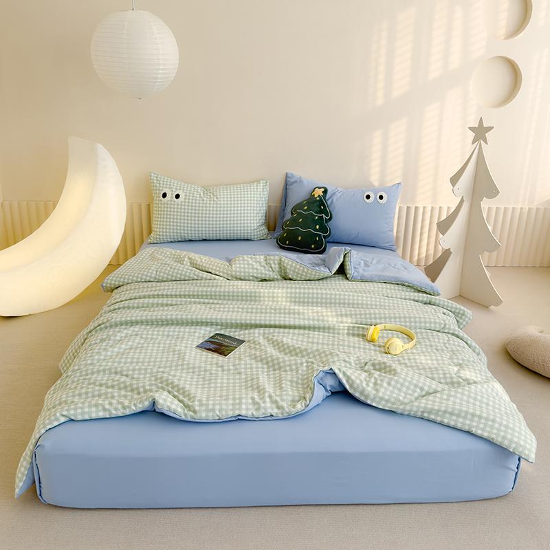 Missdeer 1Pc Summer Cool Thin Quilt Throw Blanket Cute Duvet Bedspread Air Conditioner Comfortable Comforter Queen King Size