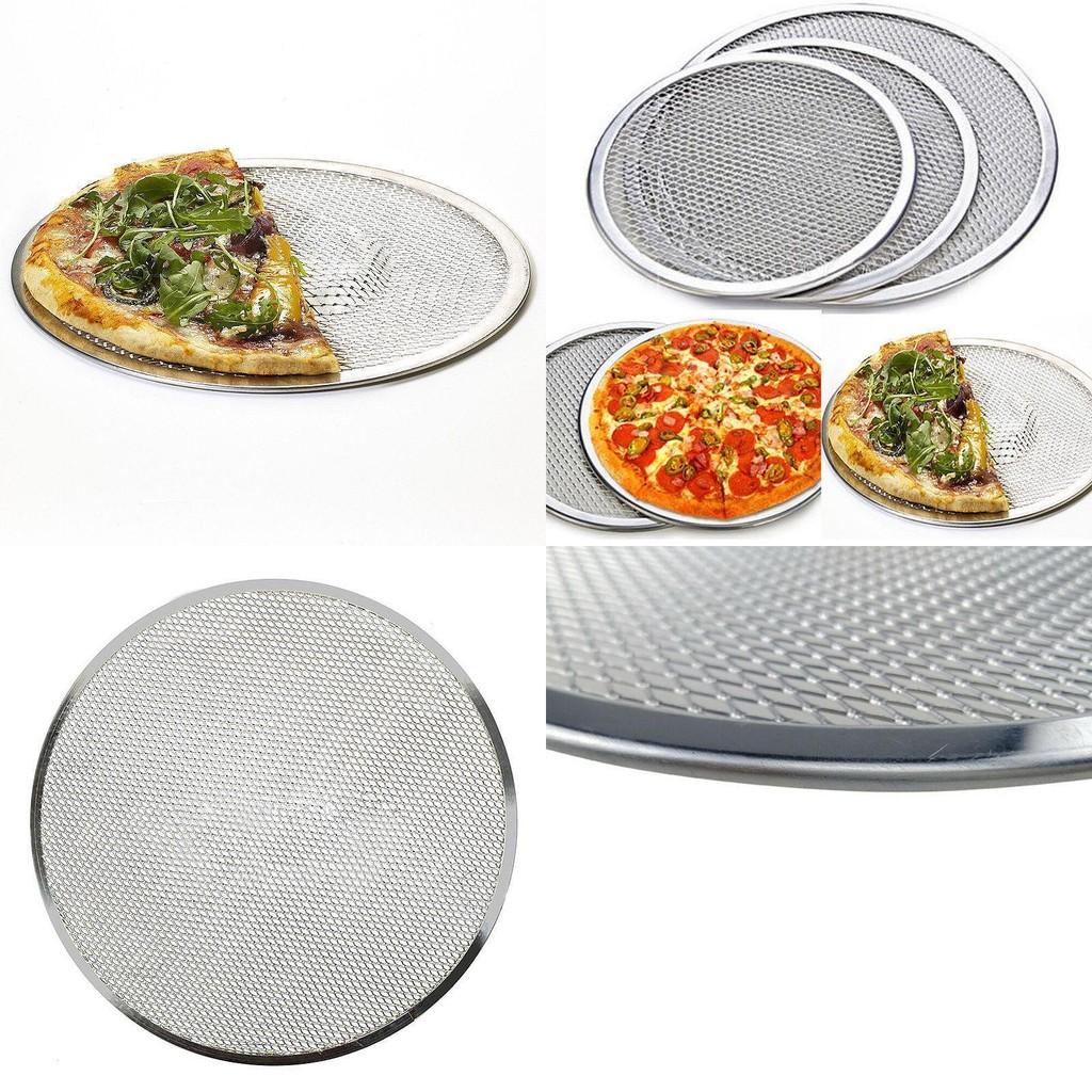 Aluminum Pizza Tray Round Durable Alloy For Restaurant And Family Pizzas