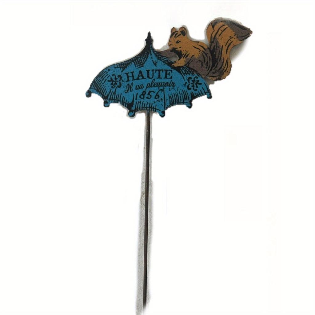 1Pc Outdoor Iron Old Animal Flower Vase, Used for Outdoor Garden Patio Background Wall Home Decoration Ornaments