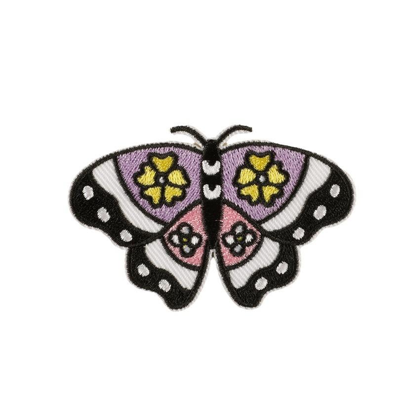 Embroidery Shoes and Hats Accessories Cartoon Butterfly Embroidery Stickers Clothing Accessories Badges Patches Cloth Labels Adhesive Cloth Stickers