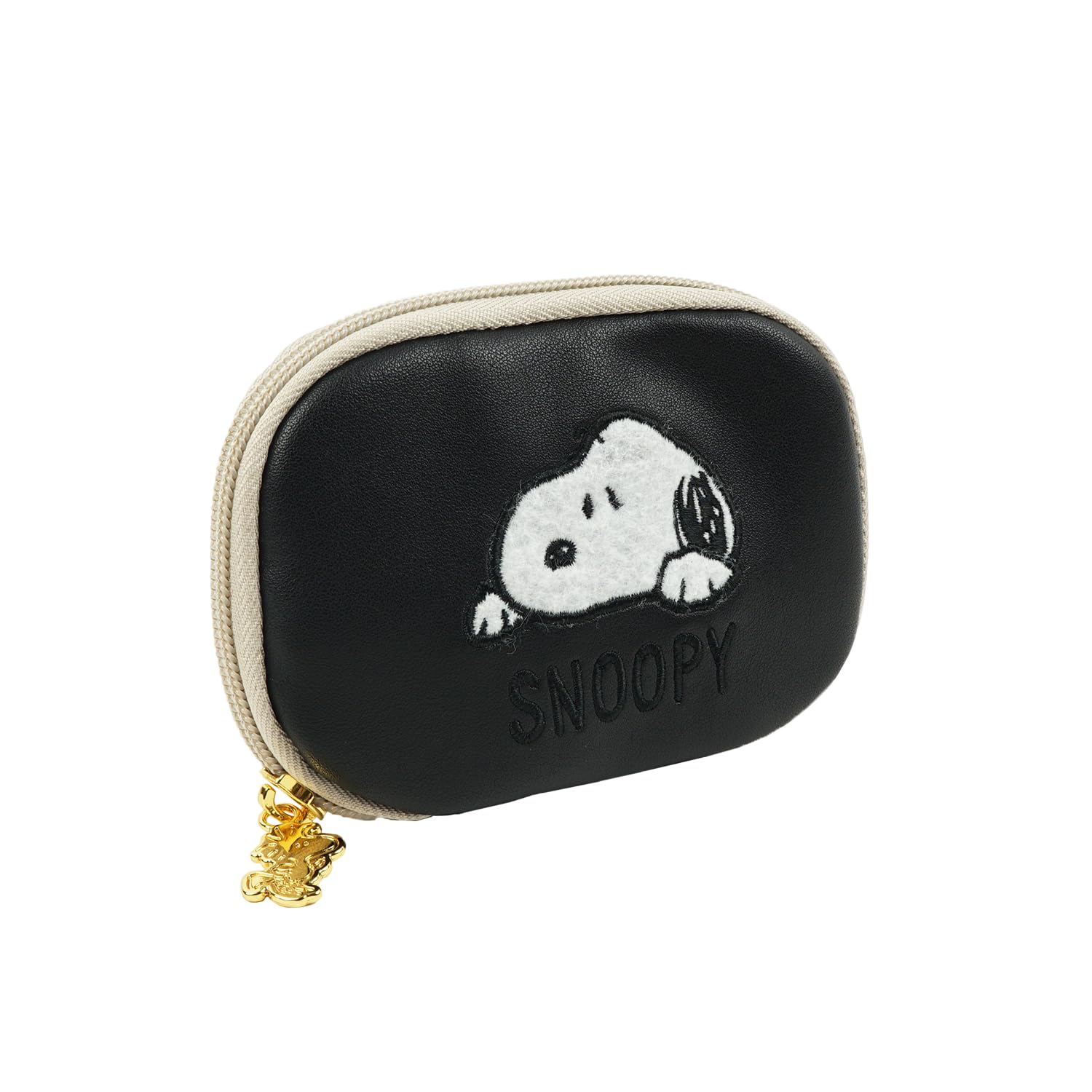 

Snoopy Key Case Smart Key Zipper Key Pouch Pouch Small Pouch Accessory Pocket Cute Stylish [SNOOPY] Women s (Black)