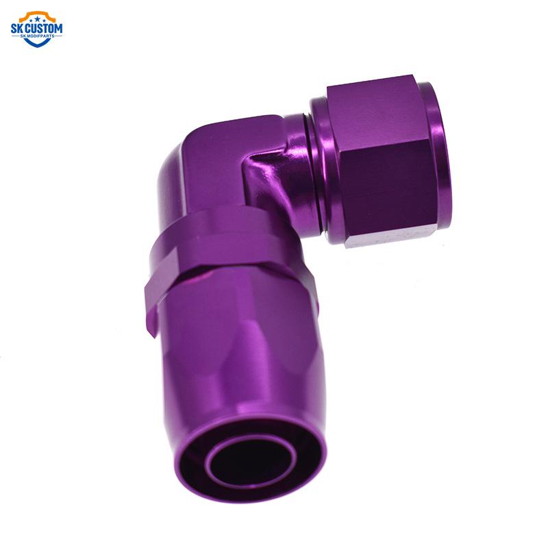 Aluminum Racing Car Connector AN6/AN8/AN10 90°/45° Right Angle Adapter