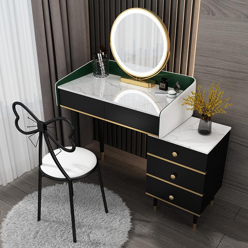 The Nordic Dresser Small Family Model Bedroom Contemporary Contracted with Lamp Light Decoration Lacquer That Bake Makeup Table