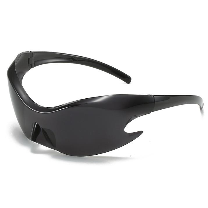 Luxury Brand Mirror Y2k Sunglasses New Women Sport Punk Sun Glasses Men Trends 2000 s Eyewear Female Elegant Gradient Shades Rimless