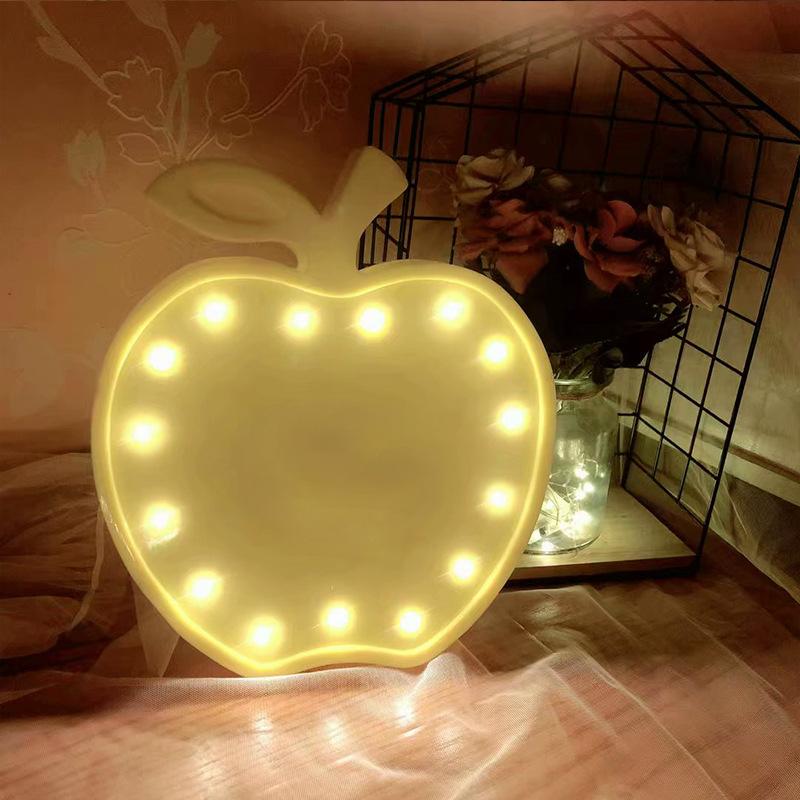 Lampada LED a Forma di Mela Lampada da Tavolo Decorativa Popolare su Instagram Natale e Vigilia di Natale Lampada Notturna Decorativa