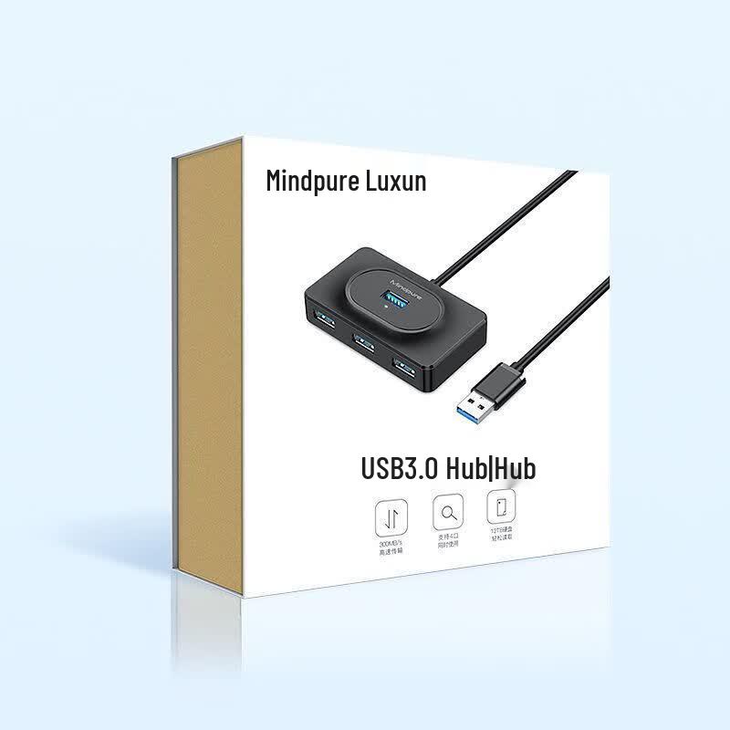 USB 3.0 4-Port High-Speed Hub & Hard Drive Expander