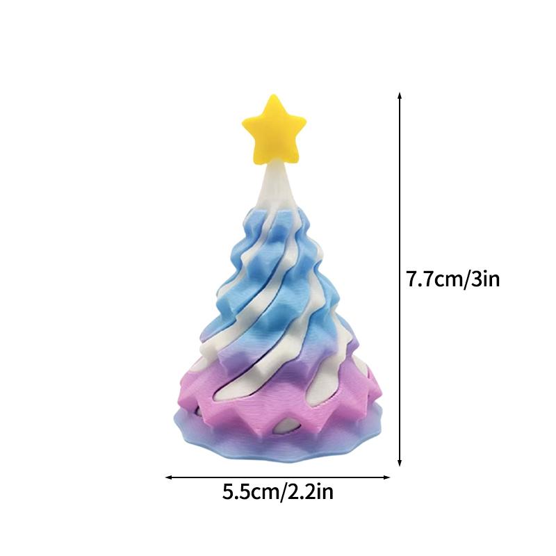3D Printed Christmas Tree Christams Decoration Desk Ornament 3D Printed Figure Christams Gift for Guestd Home Decorations