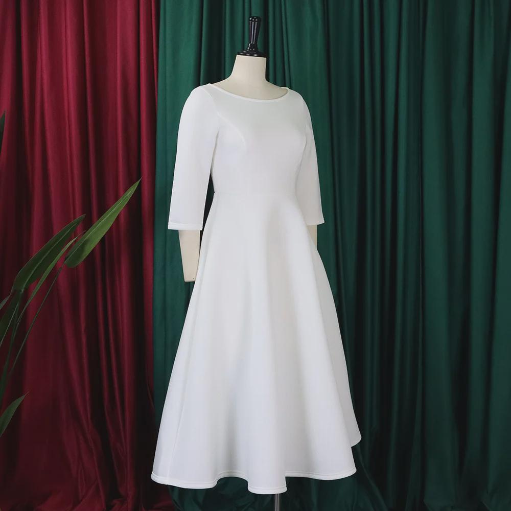 D346 Women's 2023 Summer Solid Color Evening Dress - Elegant Big Swing Skirt