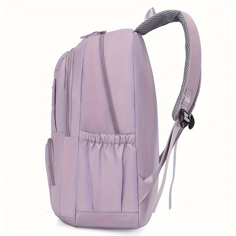Fashion Casual Solid Color Backpack Unisex School Bag