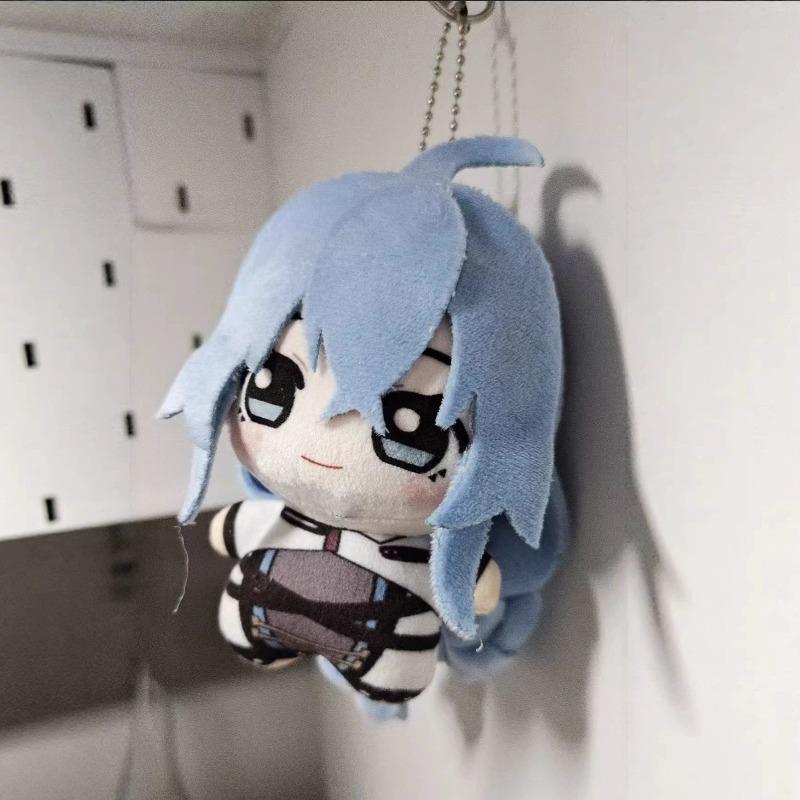 Cute Mushoku Tensei Roxy Migurdia Plush Keychain 10cm Cute Cotton Doll Blue Hair Anime Character Soft Stuffed Toy for Fans Collection Birthday Gift