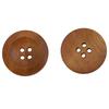 50Pcs Buttons 4 Holes Wooden Cloth Ornaments Round Decorative Button for
