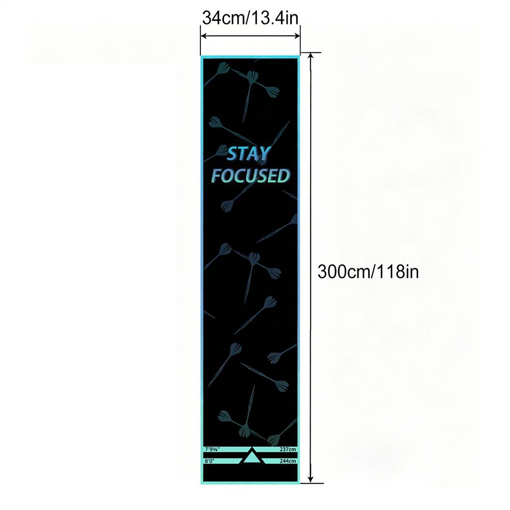 Dart Board Mat Crystal Velvet Non-Slip Portable Protective Dart Rug Mat For Game Room Tournament Sports Club Office Break Room