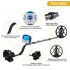 TX11MD990 Professional Underground Metal Detector 10.2 Inch Waterproof Coil High Sensitivity Hunter Finder Metal Finder Portable