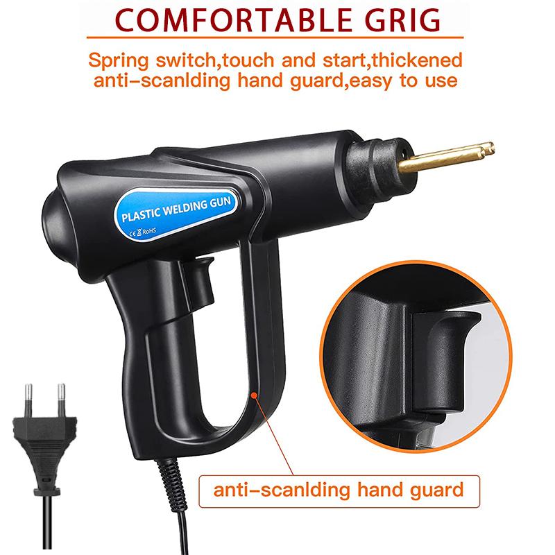70W Hot Stapler Plastic Welding Machine Car Bumper Repair Kit Plier 4 Wave Staples Welding Repairing Machine Welder Gun Repair