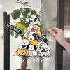 1 Stück Weihnachtsdekoration Fensteraufkleber Niedlicher Cartoon-Hund Weihnachtsbaum Glasaufkleber Feiertagsparty Szene Dekoratives Fensterdekor