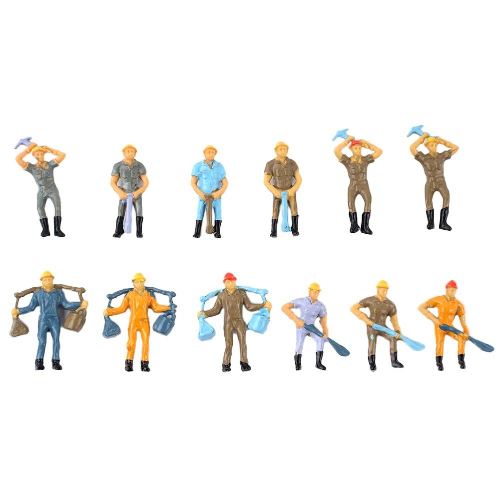 Workers Figures 12 Pcs Figures High Quality O Scale