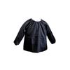 [KAK STYLE] Water-Repellent Smock, Sizes 110, 120, 130, 140, 150, 160 (Black, Size 130)