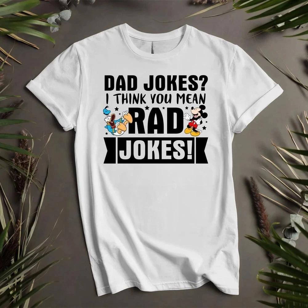 Dad Jokes Rad Jokes Cute White T Shirt S