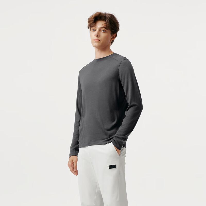 Tanboer Men's 100% Wool Round Neck Sweatshirt 5532221A