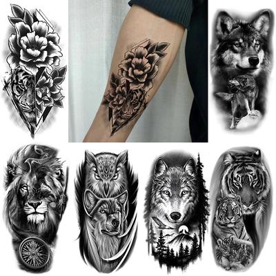 Plain Flower Tattoo Stickers Animal Tattoo Stickers Black Tattoo Stickers Waterproof Tattoo Stickers Tattoo 