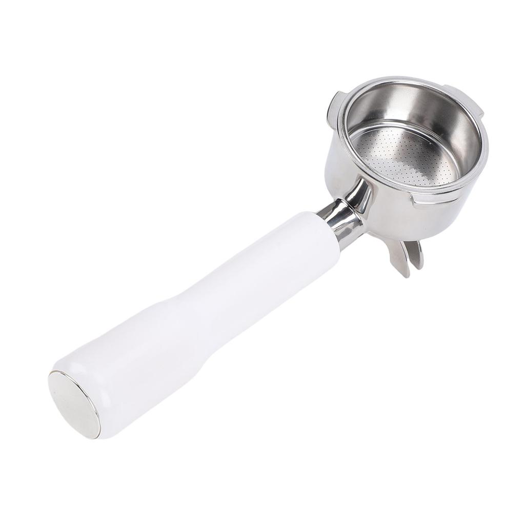 51mm Coffee Portafilter Universal Fit SUS Stainless Steel 3 Ears Coffee Portafilter for Coffee Machines White