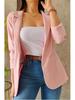 2026 Autumn Women’s Solid Color Long-Sleeved Suit Jacket - Casual & Versatile