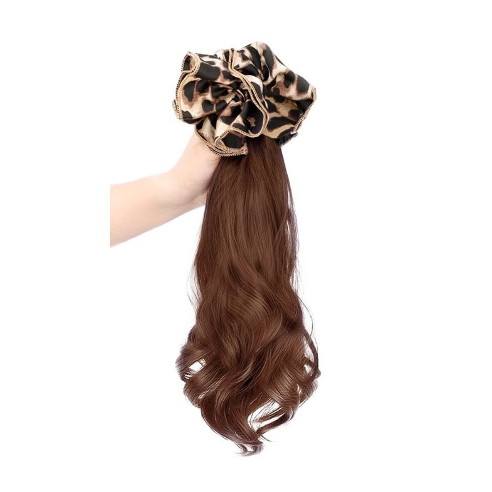 

Кольцо для волос Большие резинки Парик Хвост Зажим-краб Хвост Подарок светло-коричневого