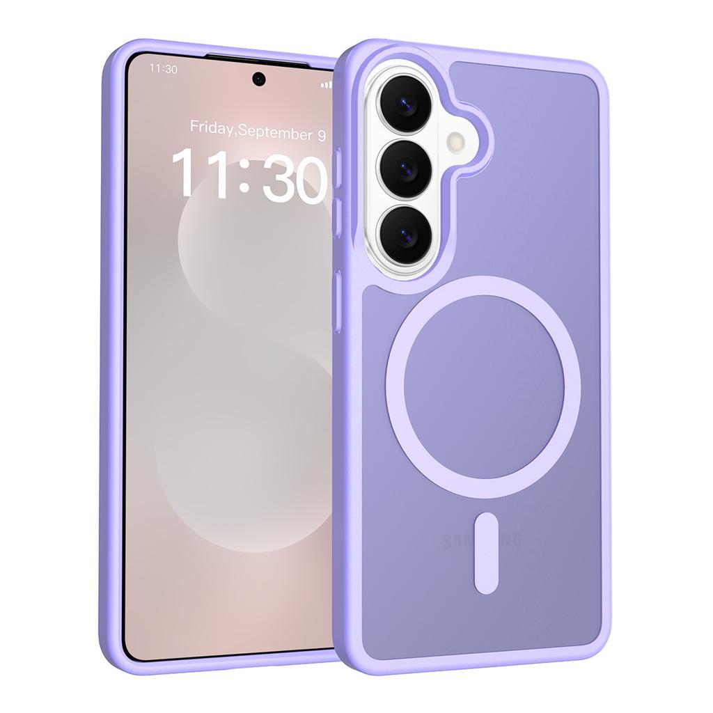 S26ultra matte magnetic mobile phone case s25edge skin feeling S24plus anti-drop 23 protective case wholesale