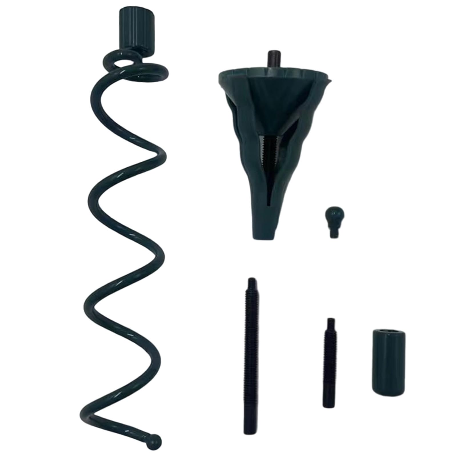 

Универсальная вращающаяся подставка для верхушки рождественской елки, зеленая опорная штанга с регулируемыми креплениями, подходит для домашнего украшения рождественской елки One Size