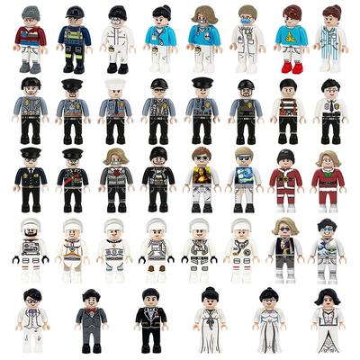Moderne Stadt Beruf Schöpfer Polizei Arzt 4,5 cm Minifiguren Block Ziegel Kinder Modellbau Kits Kinder Bildung Spielzeug