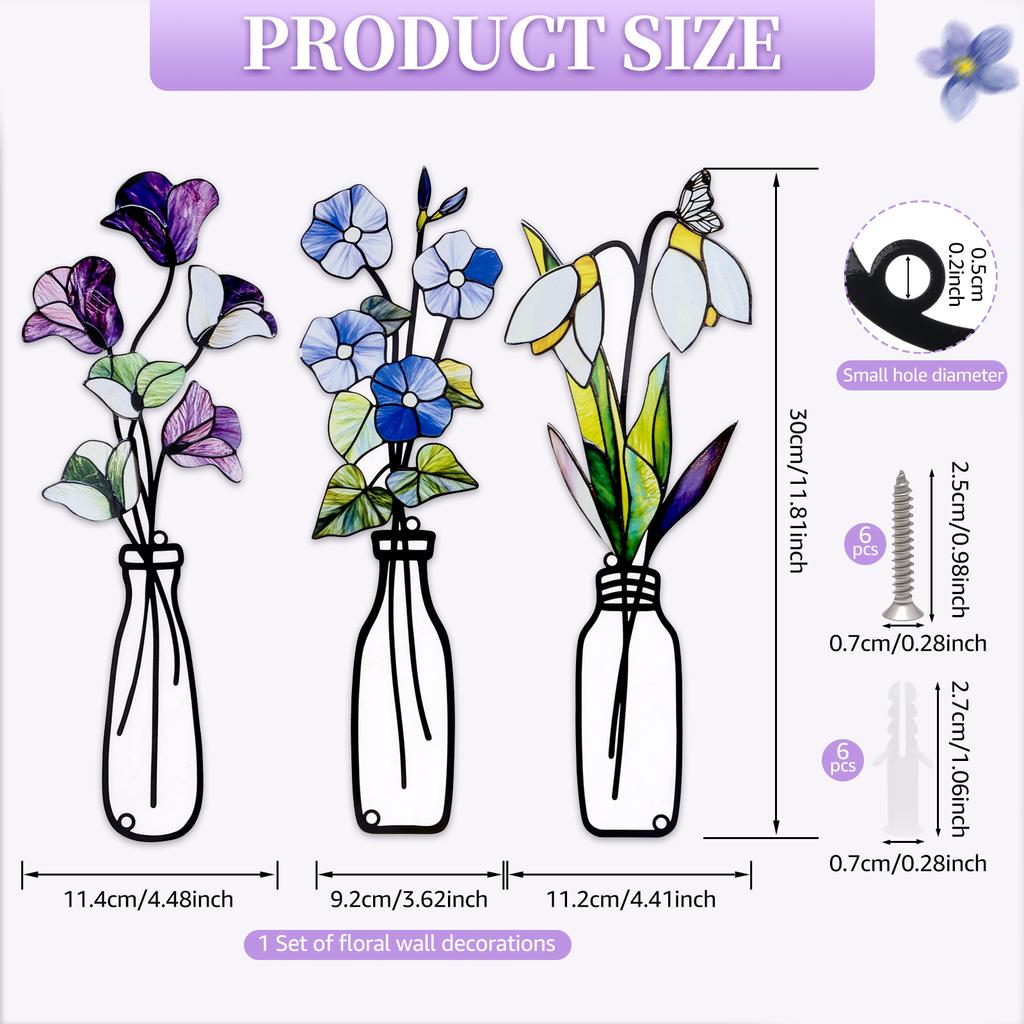 Metal Flowers Wall Decor Home Decor Metal Wall Art Decor Decorations for Living Room Porch Bedroom Decoration Christmas Gifts